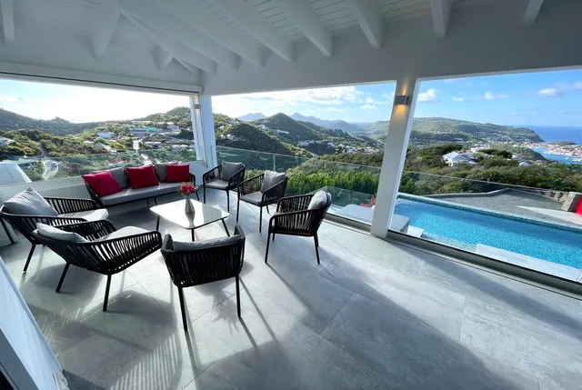 terrace at Villa Voyage in St Barts - St Barts luxury vacation rental