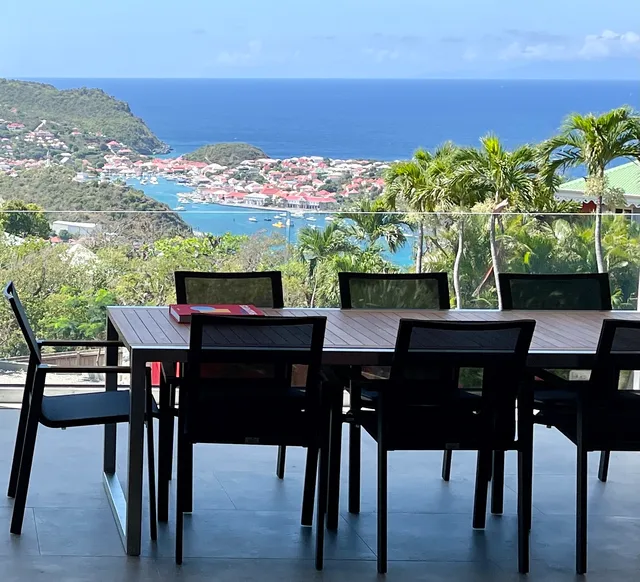 terrace at Villa Voyage in St Barts - St. Barts Villa Rental