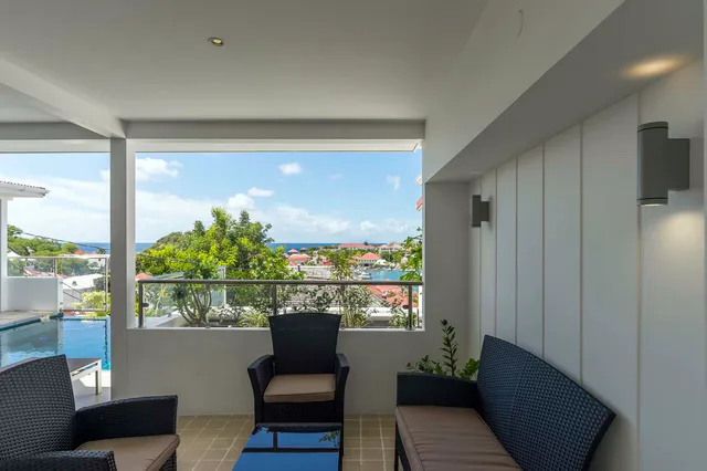 outside living - by J at Villa Wastra in St Barts - St. Barth Villa Rental