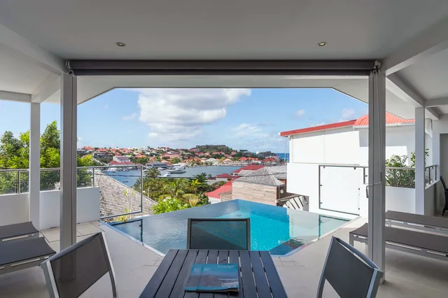 pool outside dinning at Villa Wastra in Gustavia - St. Barth Villa Rental