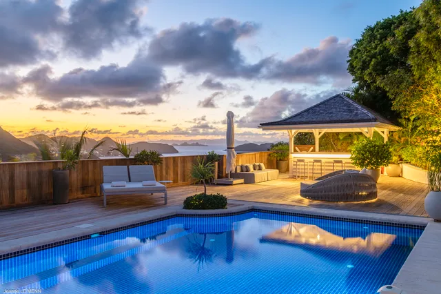 pool ocean view at Villa White Sun in St Barts - St Barts luxury vacation rental