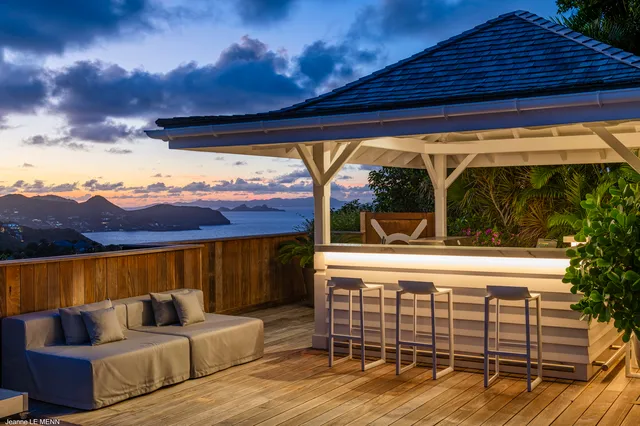 terrace at Villa White Sun in Petite Saline - St. Barth Villa Rental