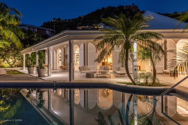 terrace at Villa White Sun in St Barts - St. Barts Villa Rental