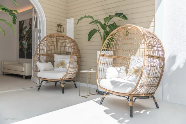 terrace at Villa White Sun in St Barts - St. Barth Villa Rental