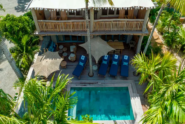 Banana - Arial view at Villa Wild Banana in St Barts - St. Barts Villa Rental