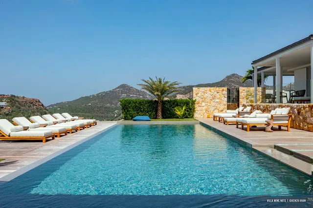 Note - Pool at Villa Wine Note in St Barts - St. Barth Villa Rental