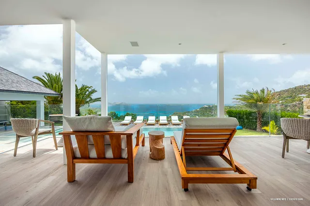 Note - Terrace at Villa Wine Note in St Barts - St. Barts Villa Rental