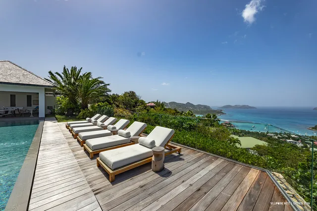 terrace at Villa Wine Note in St Barts - St. Barts Villa Rental
