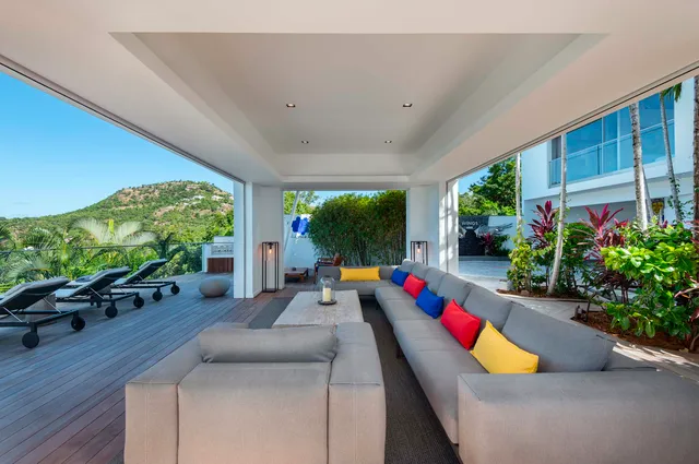 Outside Living at Villa Wings in St Barts - St Barts luxury vacation rental