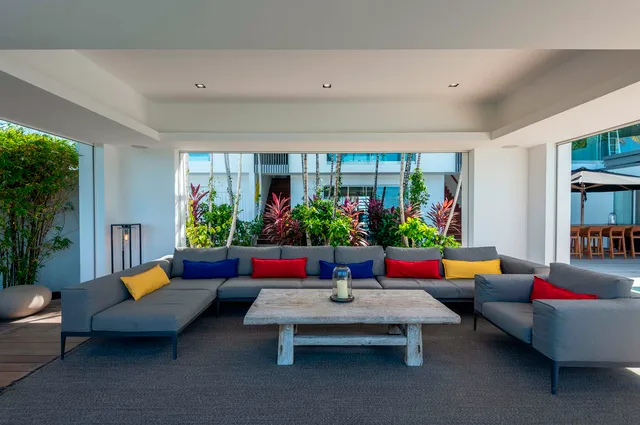 Outside Living at Villa Wings in St Barts - St. Barts Villa Rental