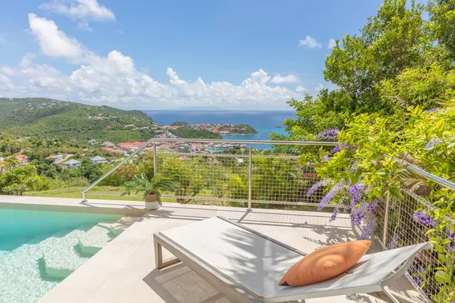 terrace at Villa Wish in St Barts - St. Barts Villa Rental
