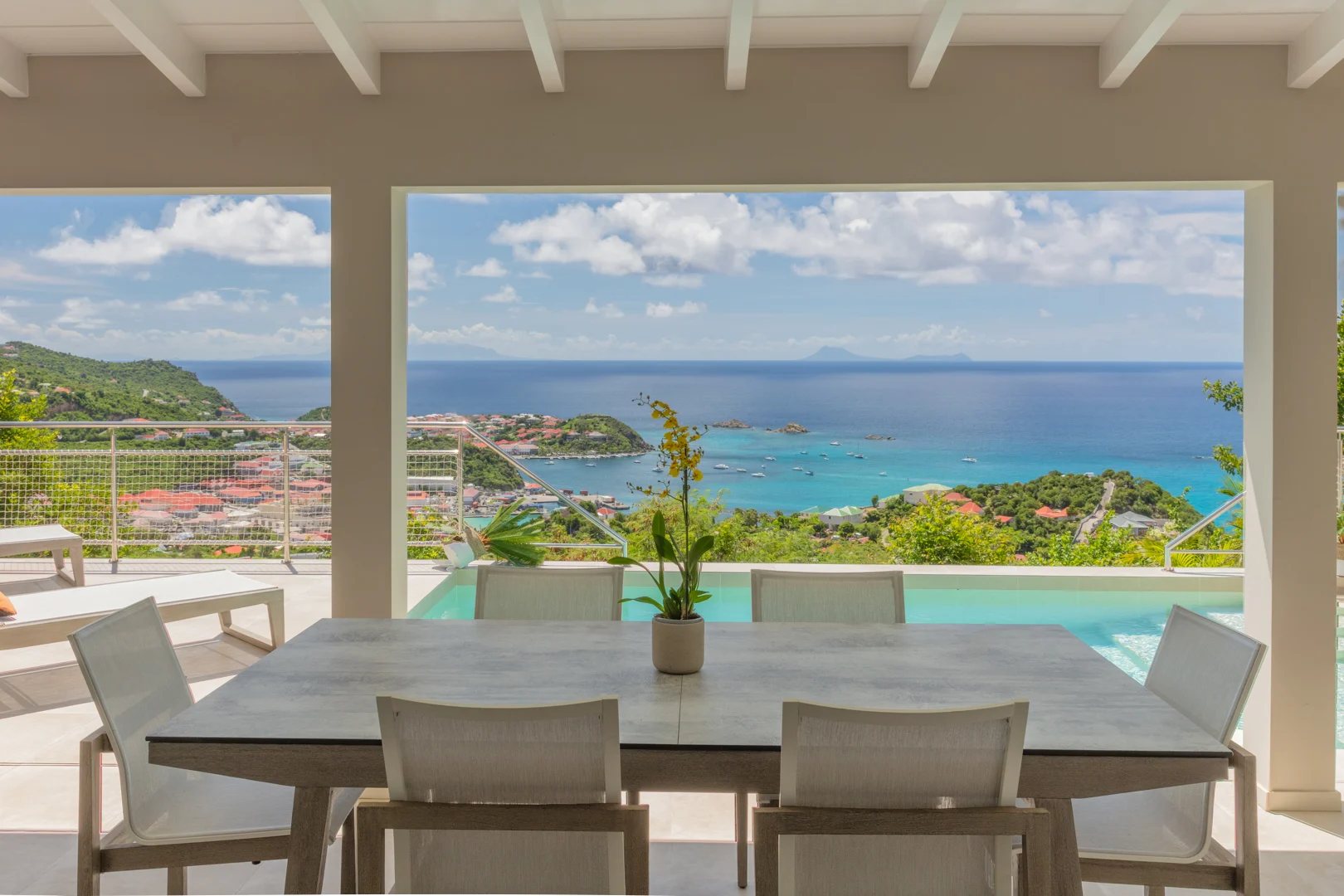 terrace at Villa Wish in St Barts - St Barts luxury vacation rental