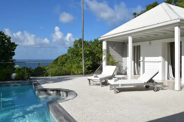 terrace at Villa Ylang Ylang in St Barts - St. Barts Villa Rental
